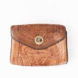 Vintage Mexican Leather Clutch